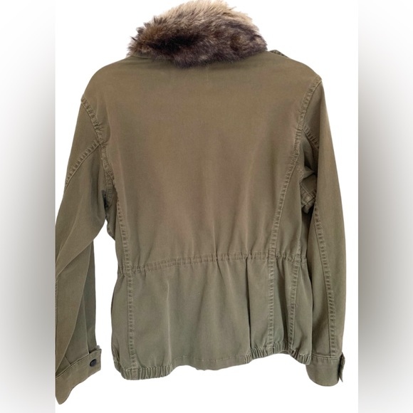 BCBGeneration Faux Fur Collar Utility Coat Size M - Picture 2 of 8